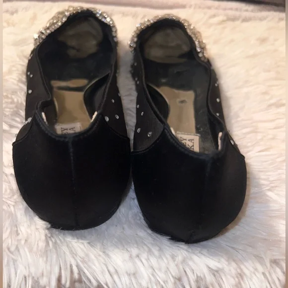 Badgley Mischika Black Embellished Flats - Picture 5 of 8